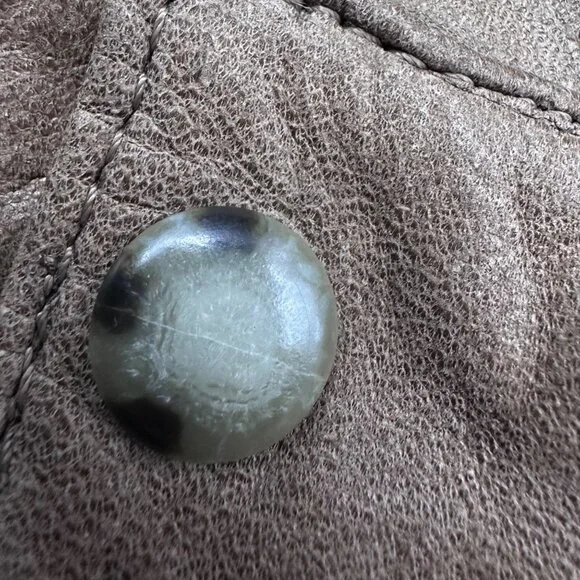 Vintage Leather Aviator Bomber Jacket Coat Brown Size M 1980s J Riggings Korea - Picture 8 of 15